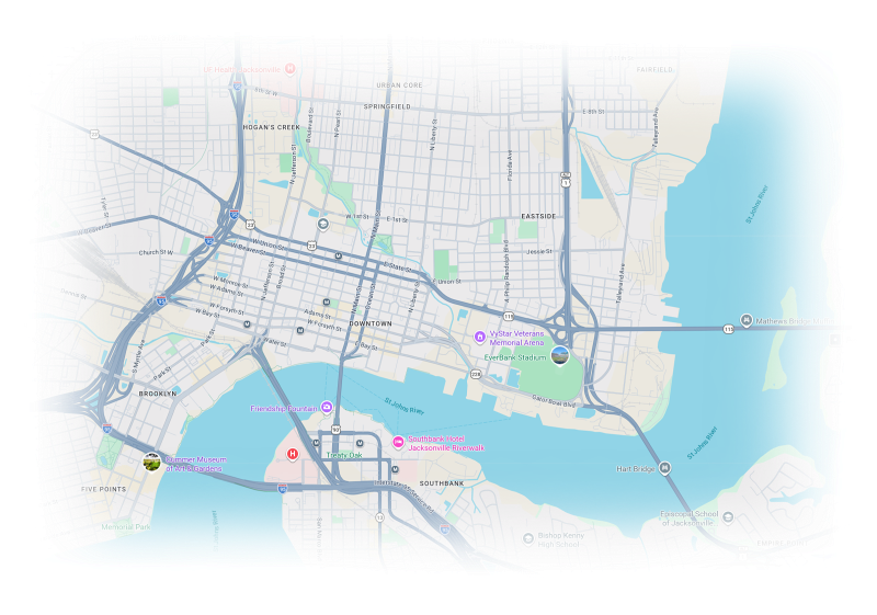 Jacksonville map